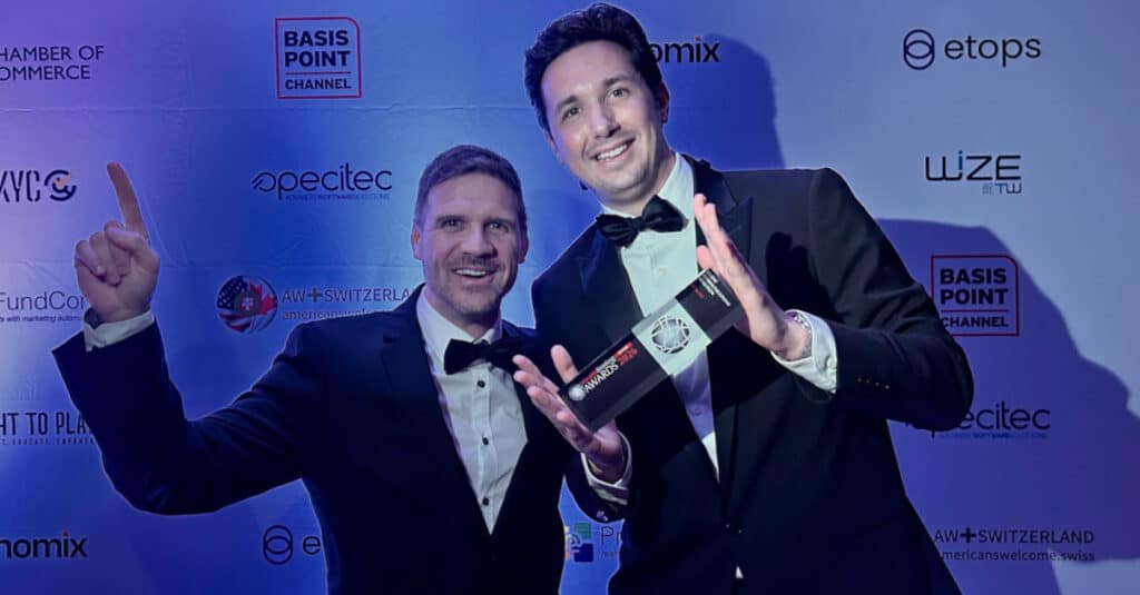 Philip Hediger, Chief Customer Officer, und Ugo Togni, Wealth Servicing Manager bei Altoo